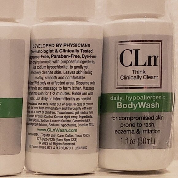 Set of 6 Travel Size CLn Daily Hypoallergenic Body Wash - Picture 7 of 7